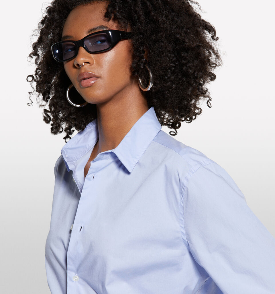 Light blue slim fit shirt - women's shirts - Light Blue | Sisley image number 4